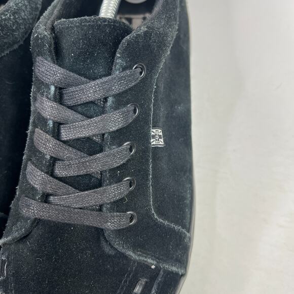 TUK Suede Leather Pointed Bumper Shoes Creepers Goth Black Mens 13 - Picture 6 of 9